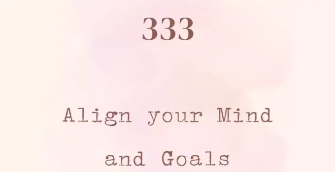 Graphical representation of 333 angel number meaning